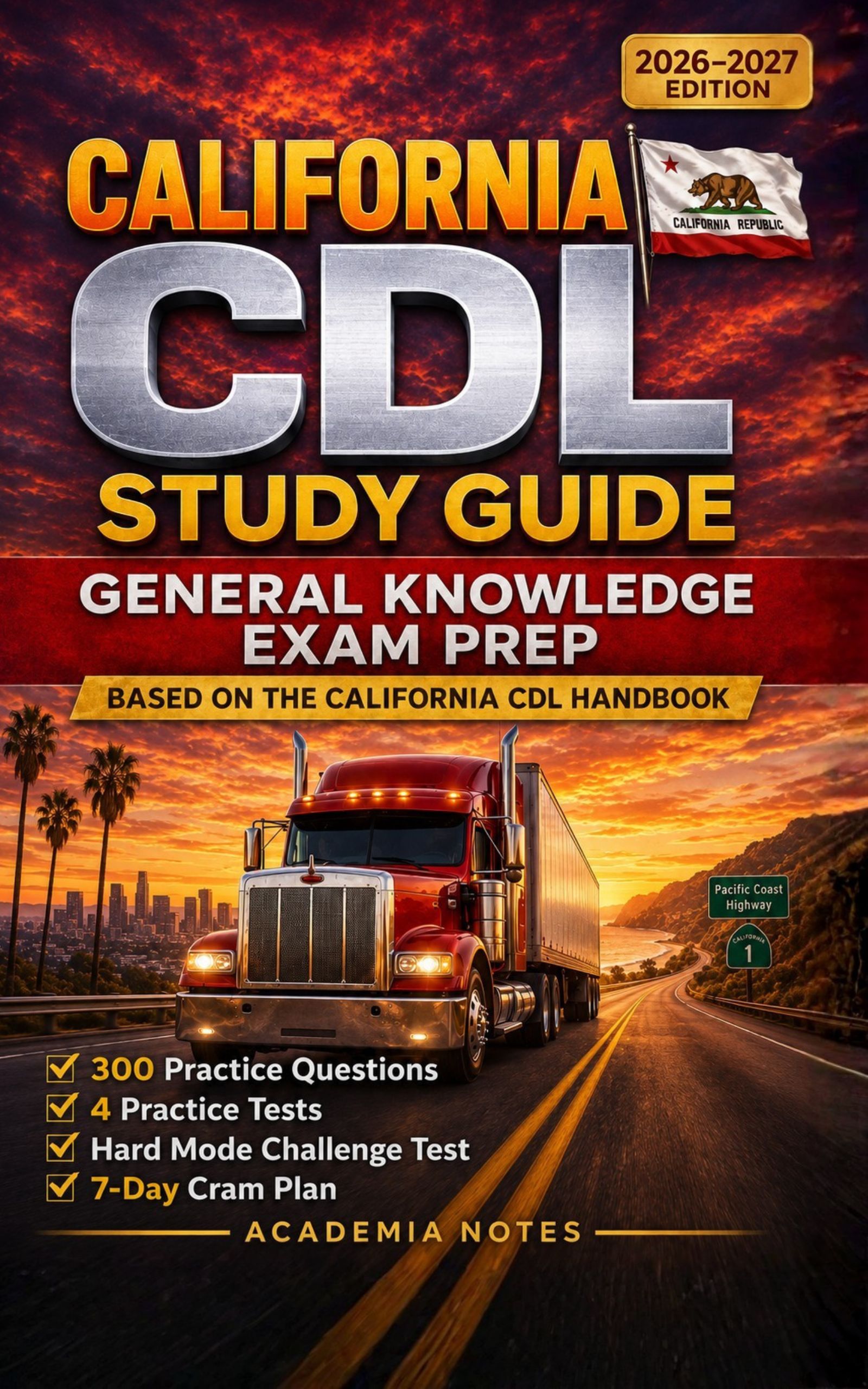 California CDL Study Guide 2026-2027 book cover