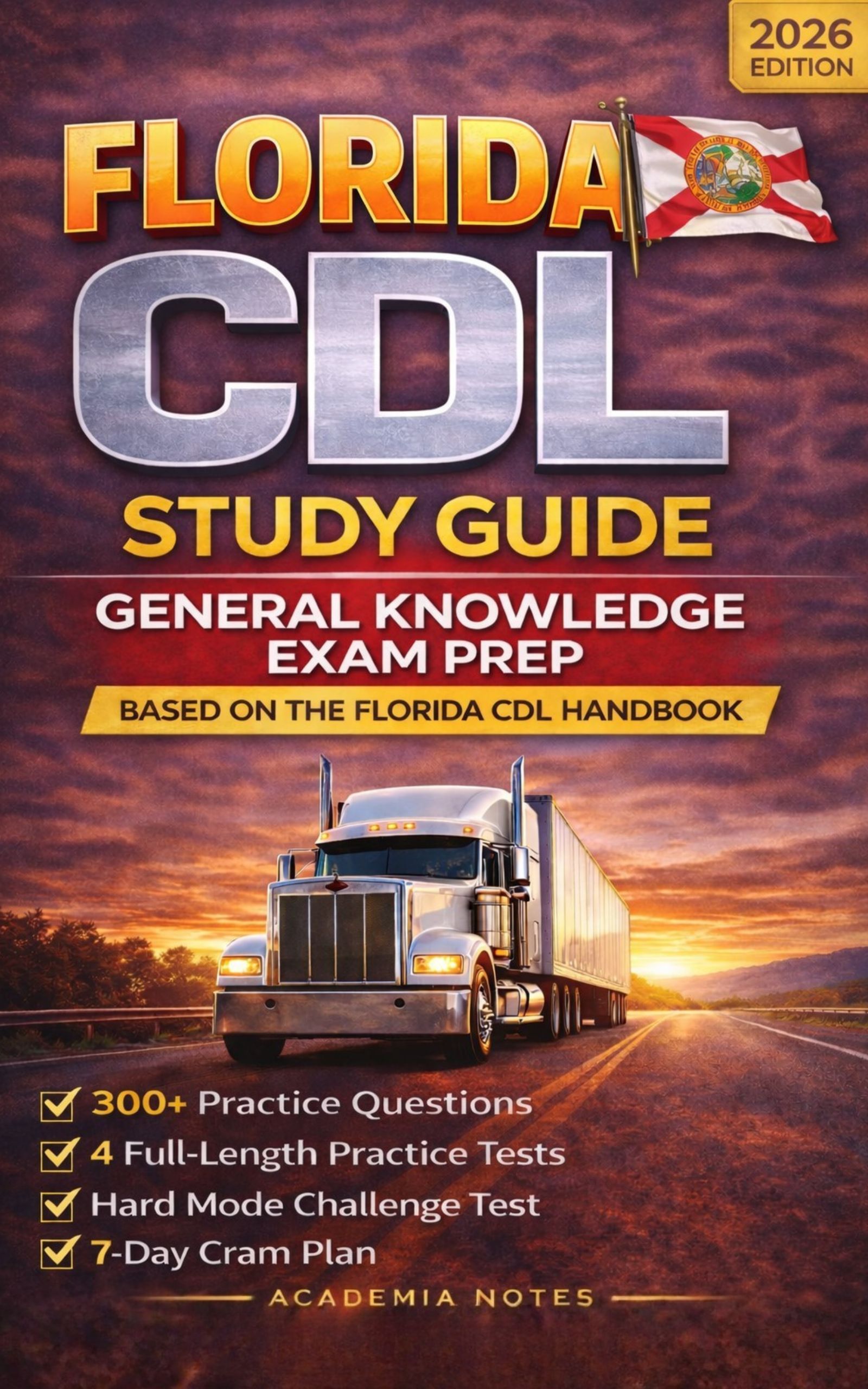 Florida CDL Study Guide book cover