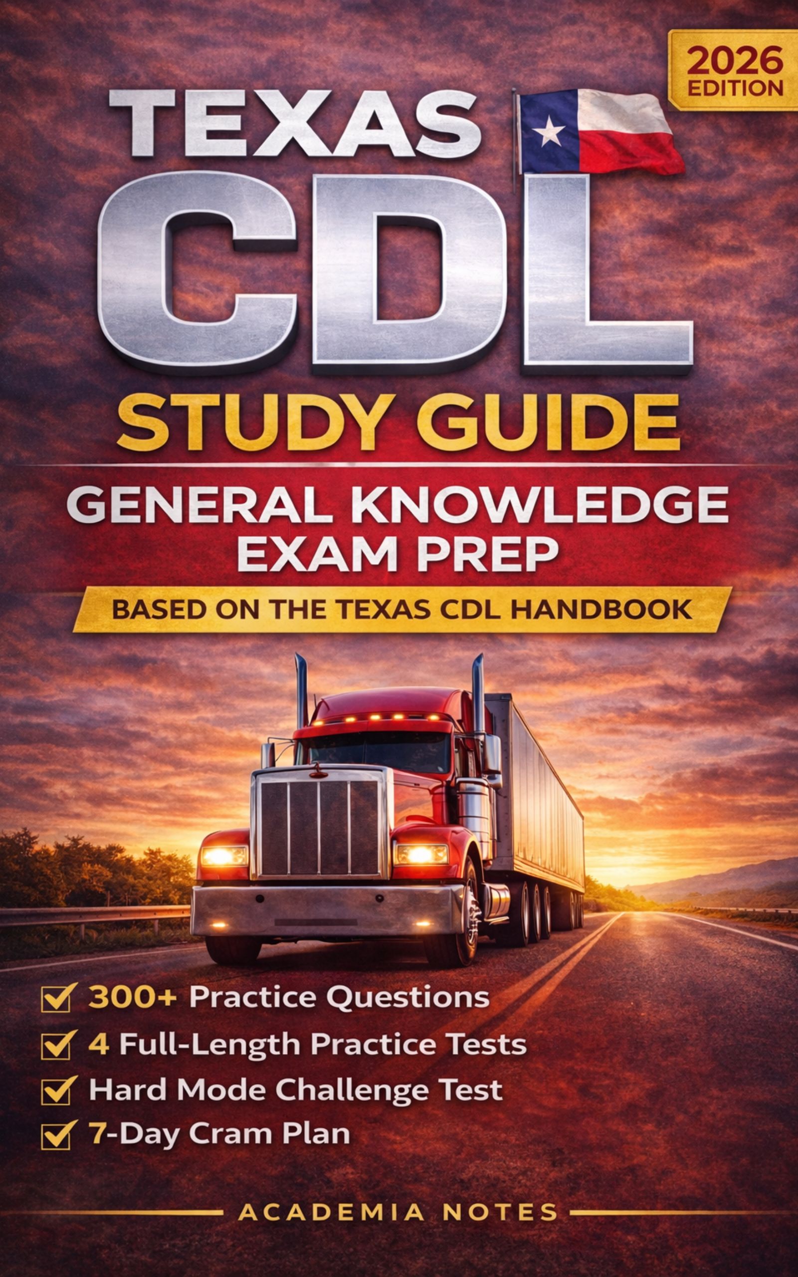 Texas CDL Study Guide book cover